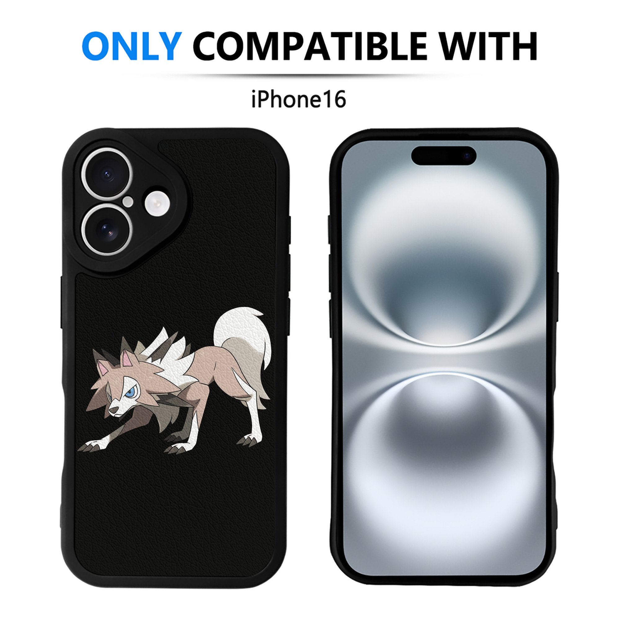 （画像用） ポケットモンスター Pokémon 【iPhone 16シリーズ対応】シリコンスマホケース（レザー調） 材質：シリコン